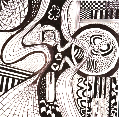 Abstract art study from Design Fundamentals
